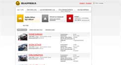Desktop Screenshot of bilauppbod.is